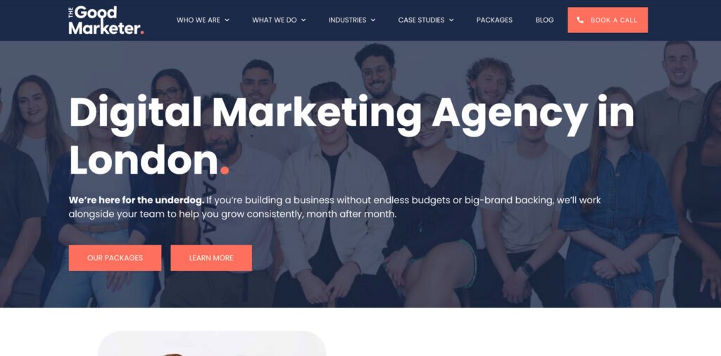 The Good Marketer website